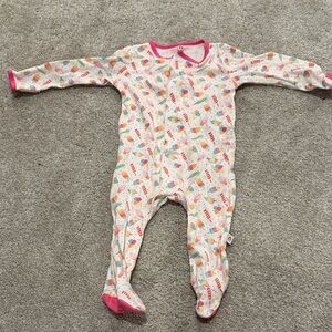 Magnetic Me Colorful Ice Cream Print Baby Footie Pajama 3-6 Mo